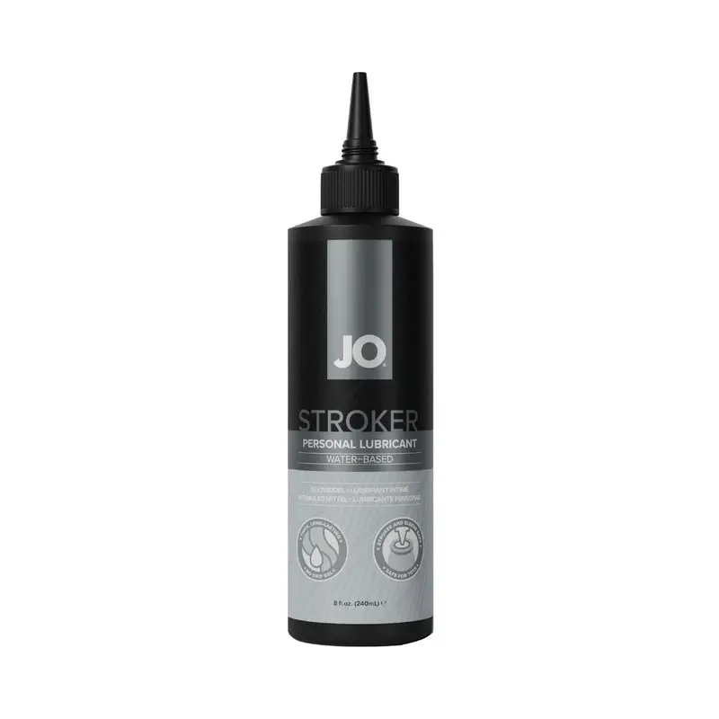 System Jo JO Stroker Lubricant 8 oz. – Thick Water-Based Lube for Toys and Strokers