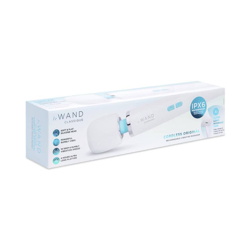 COTR Inc. Le Wand Classique Cordless Rechargeable Wand Massager - LW-057 WHT