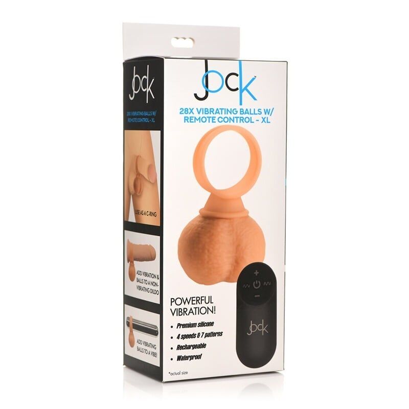 XR LLC DBA Curve Jock 28x Vibrating Silicone Balls X-Large * Versatile Waterproof Personal Massager with Remote Control