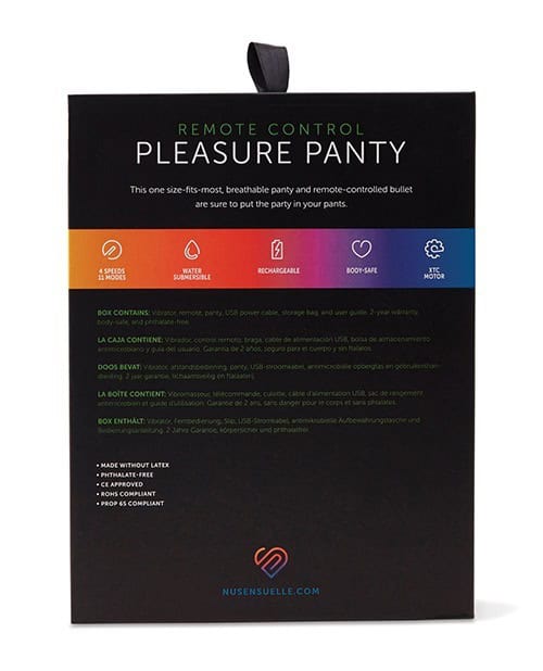 Nu Sensuelle Pleasure Panty Bullet with Remote Control – White, 15 Vibration Functions, view 5