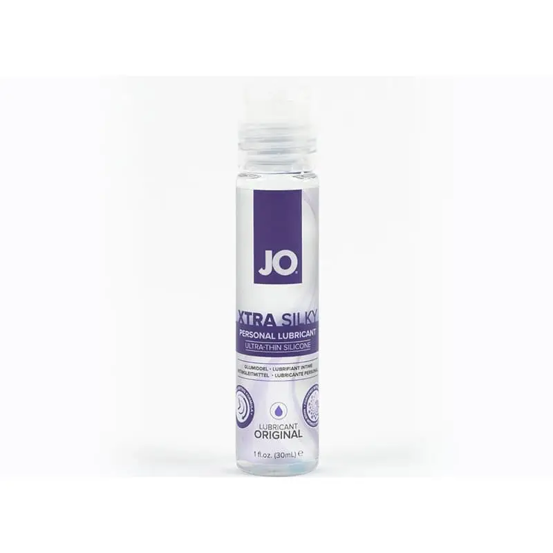 System Jo JO Xtra Silky Silicone Lubricant 1 oz. – Long-Lasting, Moisturizing, Water-Resistant Formula