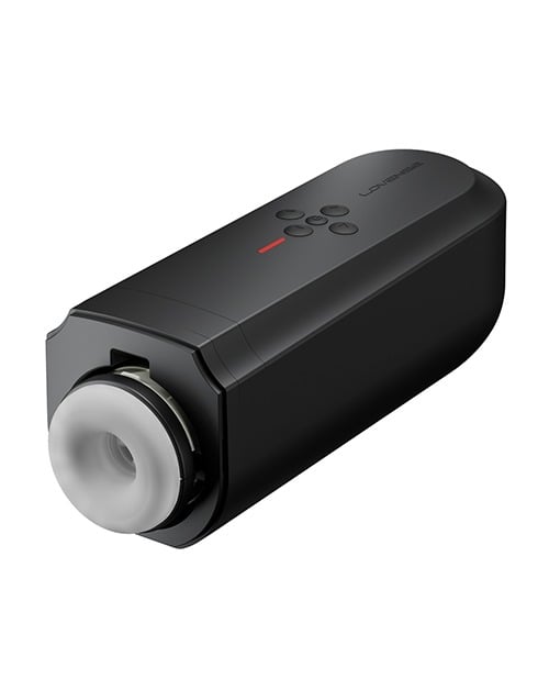 Lovense Solace Thrusting Masturbator – App-Controlled, Rechargeable, Black - Image 2