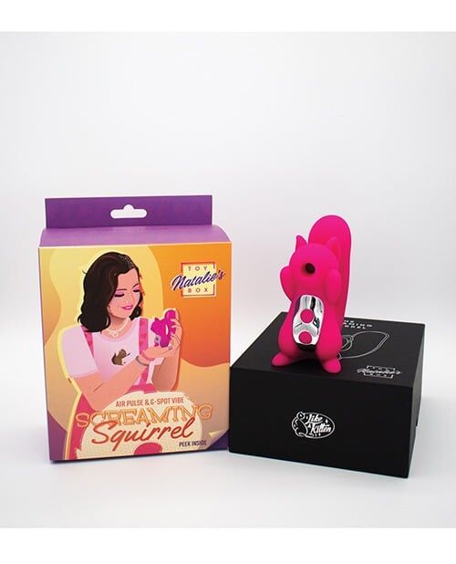 Like A Kitten Natalie’s Toy Box Screaming Squirrel Vibrator - Hot Pink - Image 4