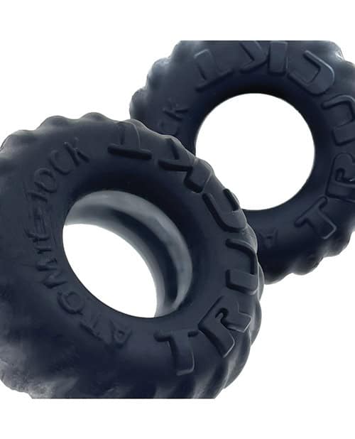 Oxballs TruckT Cock & Ball Ring Set – Night Pack of 2, Flexible Silicone for Enhanced Performance